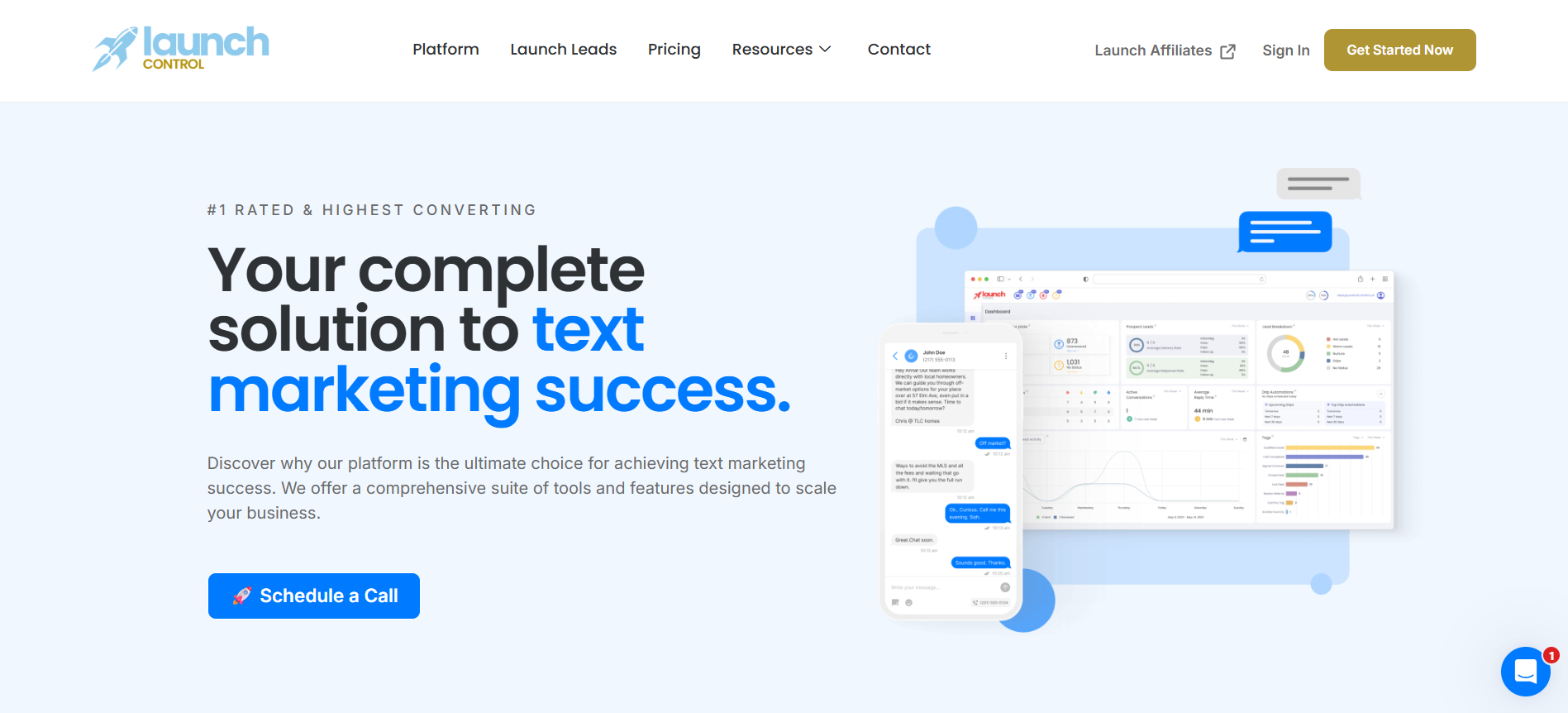 Launch Control - Real Estate SMS Marketing & Lead Engagement Platform