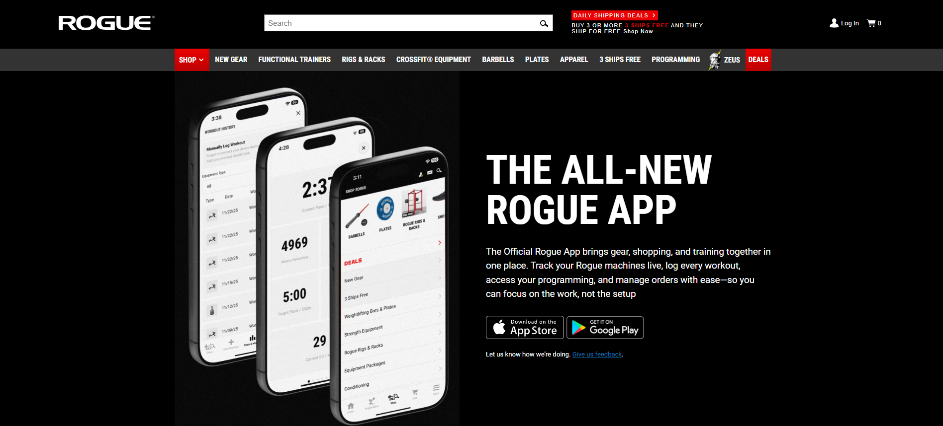 Rogue Fitness Mobile Ecosystem